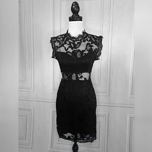 Black lace dress